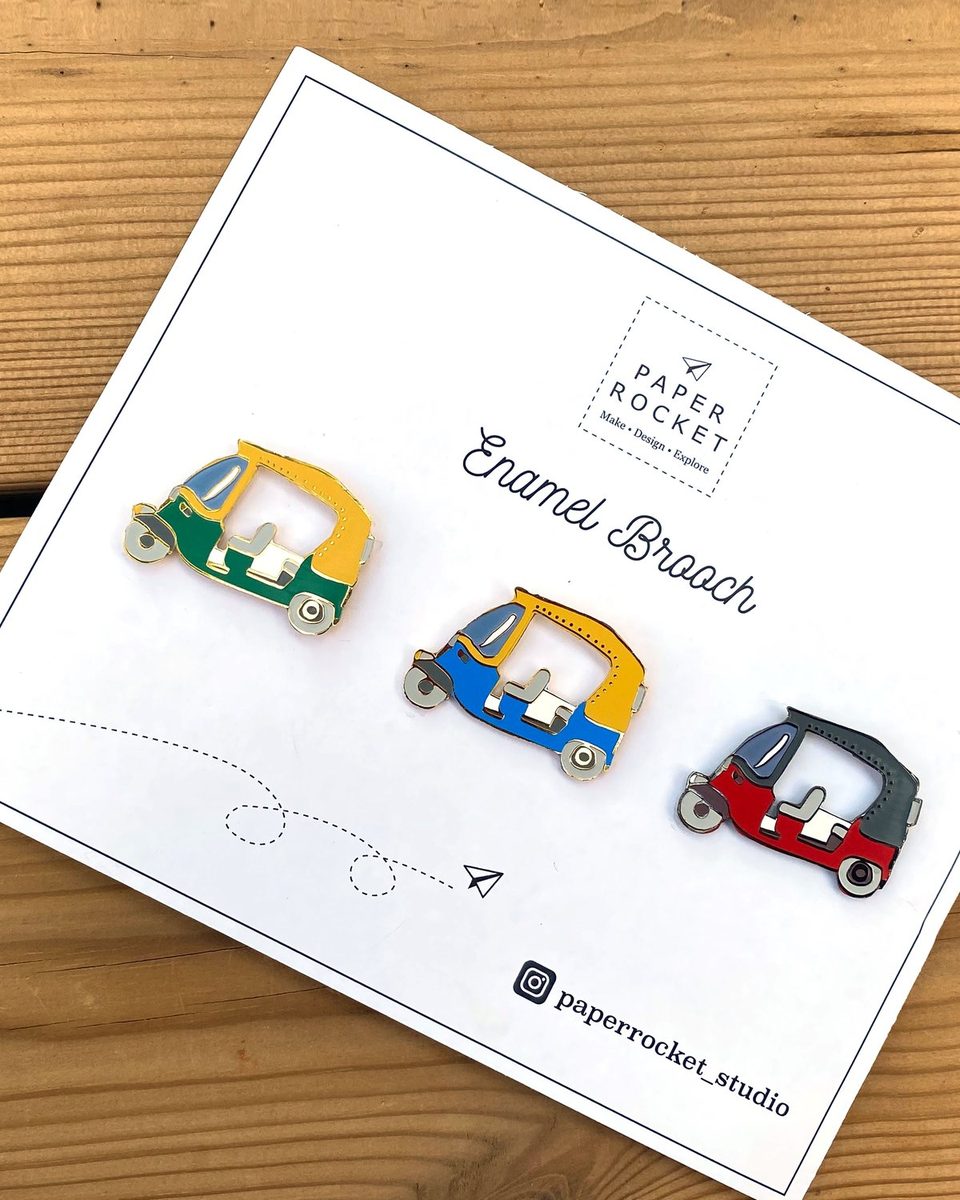 Tuk Tuk Enamel Pins
